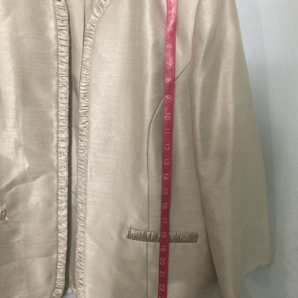 Women's KASPER Open Taffeta Jacket Tunic Size 18 EUC - Picture 5 of 10
